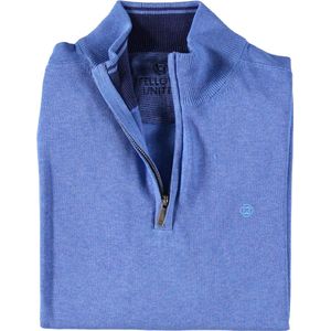 Fellows Gebreide Trui - Half-Zip - Katoen - Modern Fit