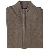 Fellows United - Gebreid vest - Heren - Dbruin - Katoen.1108