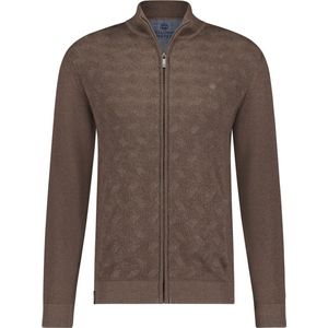Fellows United - Gebreid vest - Heren - Dbruin - Katoen.1108