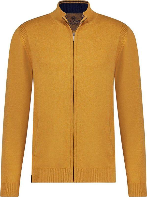 Fellows United - Gebreid vest - Heren - Geel - Katoen - 99.1101