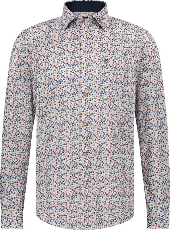 Fellows United - Lange Mouw Overhemd - Heren - Oker - Katoen