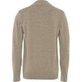 Fellows United - Half Zip Trui - Heren - Beige - Katoen