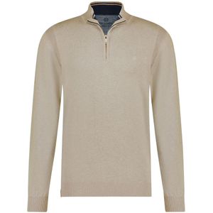 Fellows - Half-Zip Trui - Katoen - Modern Fit