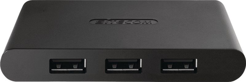 Sitecom - Usb hub 4 poort - Usb hub met voeding - Compacte en lichtgewicht USB 2.0 Hub