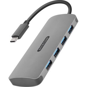 Sitecom - Usb hub - Usb c hub - 4 poorten - Usb c naar 4 x USB 3.0 Adapter