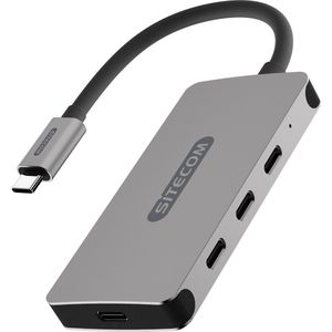 Sitecom - Usb Hub - Usb C Hub - USB-C To USB-C & Power Delivery Hub 4 Port