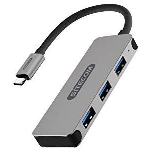Sitecom CN-387 USB-C Hub 3 poorten USB-C stekker op 3 poorten USB 3.1 - aluminium hub