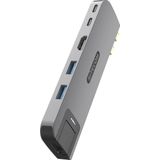 Sitecom Multi 6-in-1 USB-hub met MagSafe Grijs