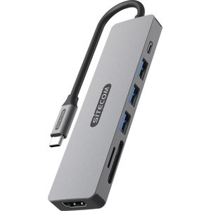Sitecom 7-in-1 USB-C Power Delivery Multiport Adapter dockingstation