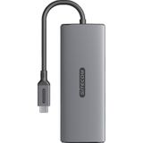 Sitecom - 6-in-1 USB-C Power Delivery Gen 2 Multiport Dockingstation - Zwart - USB-C