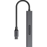 Sitecom - USB-C naar 4x USB-A Nano Hub - USB-C naar 4 x USB-A - Draagbaar