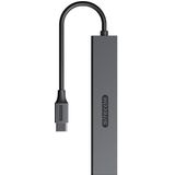 Sitecom Usb-c Hub Naar 4 X Usb-a Zilver / Zwart (cn-5003 )