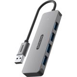 Sitecom - USB-A naar 4x USB-A Hub - Zwart - USB 3.0 - 5 Gbps