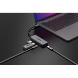 Sitecom - USB-C naar 2x USB-A + 2x USB-C - Hub - Zwart - 5 Gbps
