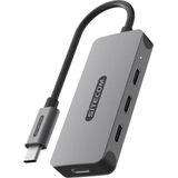 Sitecom - USB-C naar 4x USB-C Hub - Zwart - USB-C 3.2 - 5 Gbps