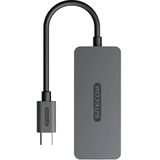 Sitecom Usb-c Hub Pro Naar 4 X Zilver / Zwart (cn-5014)