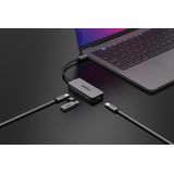 Sitecom - CN-5015 - USB-C Hub - Grijs - 4x USB-C 10Gbps Power Delivery