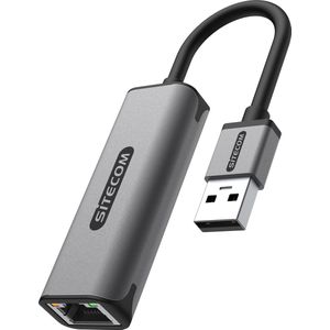 Sitecom - USB-A naar Ethernet Adapter - Zwart - 1 Gigabit
