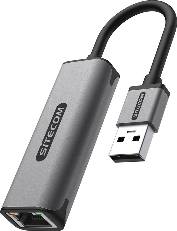 Sitecom - USB-A naar Ethernet Adapter - Zwart - 1 Gigabit