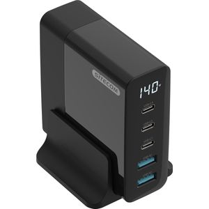 Sitecom - Oplader - 140W - LED-display - USB-C Power Delivery