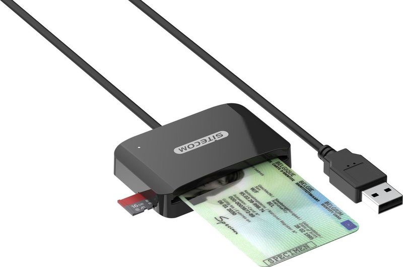 Sitecom - Usb-a ID-kaartlezer - Foto- & Video-accessoire