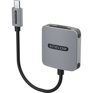 Sitecom Usb-c Kaartlezer Sd / Microsd Zilver Zwart (md-1008)