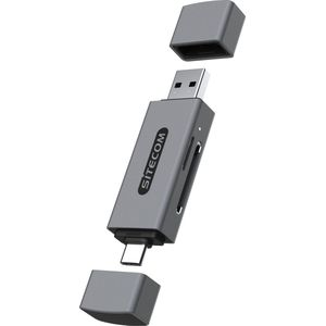 Sitecom - USB-A + USB-C Stick Card Reader High Speed