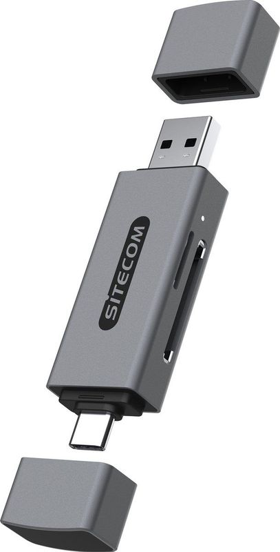 Sitecom - Usb-stick-kaartlezer - Compact - Usb-A - Usb-C - 104 MB/s