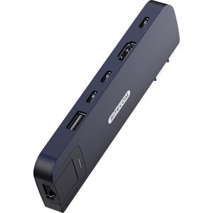 Sitecom - 6-in-2 Multiport Hub - Dockingstation - Zwart - USB-C