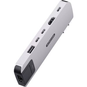 Sitecom - 6-in-2 Multiport Hub - Dockingstation - Goud - Voor MacBook Air