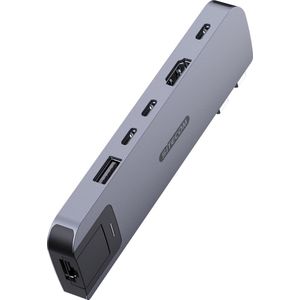 Sitecom - 6-in-2 Multiport Hub - Dockingstation - Grijs - Voor MacBook Air