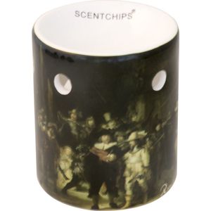Scentchips - Nachtwacht Rembrandt - Waxbrander - Zwart - Keramiek