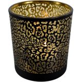 windlicht jaguar print mat zwart large 18cm
