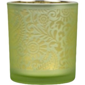 Mars & More - Windlicht 'Paisley' - Lime (Small, 8cm)
