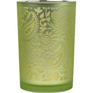 Mars & More - Windlicht 'Paisley' - Lime (Large, 18cm)