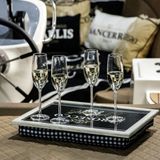 Schootkussen - Prosecco - zwart - MDF - 43x33x7 cm - Mars&More