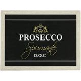 Schootkussen - Prosecco - zwart - MDF - 43x33x7 cm - Mars&More
