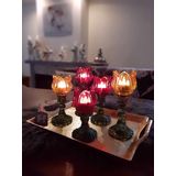 Mars&More glas waxinelichthouder tulp geel 8x8x17cm