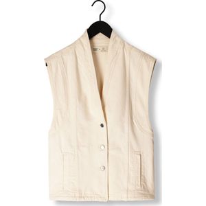 Another Label Unni Denim Vest Blazers Dames - Gebroken wit