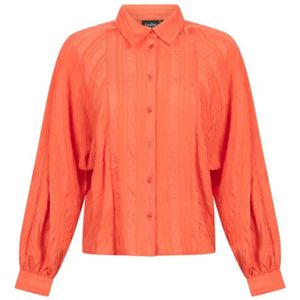 Another Label - Lilly - Blouse - Koraal - Oversized Mouwen