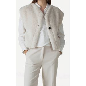 Another Label - Michelle Jacket S/L - Gilet - Beige - Polyester