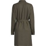 Another-Label - ALJoli Dress L/S - Blousejurk - Donkergroen