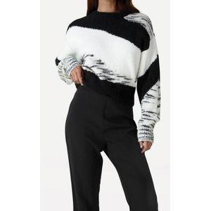 Another Label - Brissa Knitted Pull L/S - Trui - Zwart