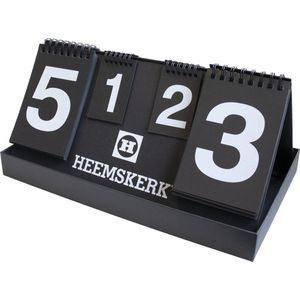 Tafeltennis Scorebord Heemskerk Pro Count - Tafeltennisaccessoire - Inklapbaar - met opbergdoos - met grote duidelijke cijfers in wit
