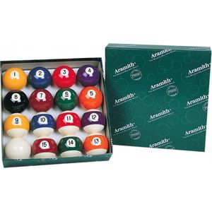 Aramith Poolballen Premier set voor grotere pooltafels - Grote maat pool ballen 57,2mm