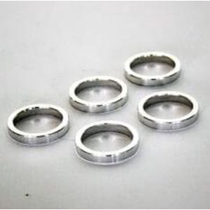 Zak a 5 balhoofdvulring 1.1/8 zilver 5mm spacer