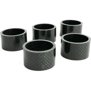 Spacers 28.6 mm 1-1/8 inch oversized 20 mm carbon 5 stuks 6500033