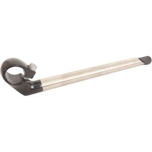 Kalloy - Stuurpen - Zwart/Chrome - RVS - Lengte 28 cm - Diameter 22.2 mm