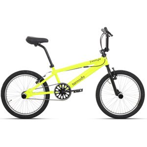 Royal Bugatti Freestyle BMX fiets - 20 inch -  neon Geel met zwarte banden