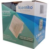 Klemko® Bewegingsmelder Wand - Inbouw - 1600W - 8m - IB-PIR-WAND - Wit